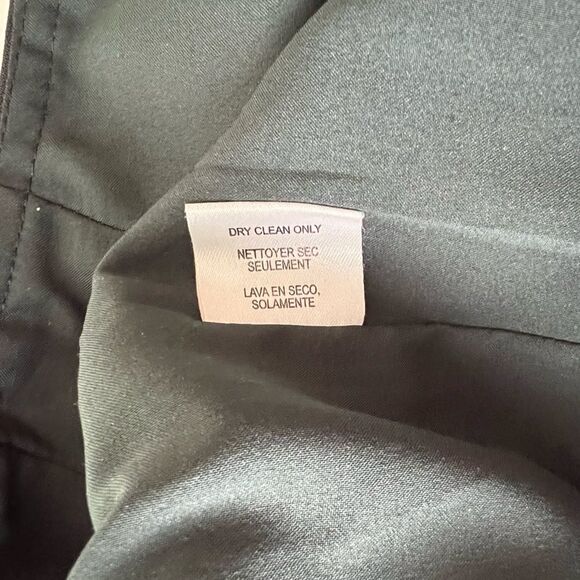 WORTH Wool & Elastane Pants Flat Front Notched Ankle Flat Front Side Zip Sz 4 - Picture 6 of 11